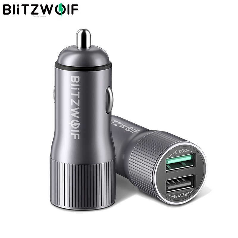 Carregador para carro Blitzwolf BW-SD4 com 2 portas | QC 3.0/36W