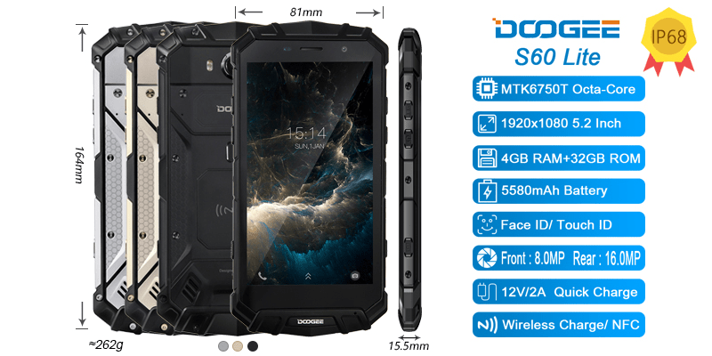 Doogee S60 Lite | IP68, 5580 mAh