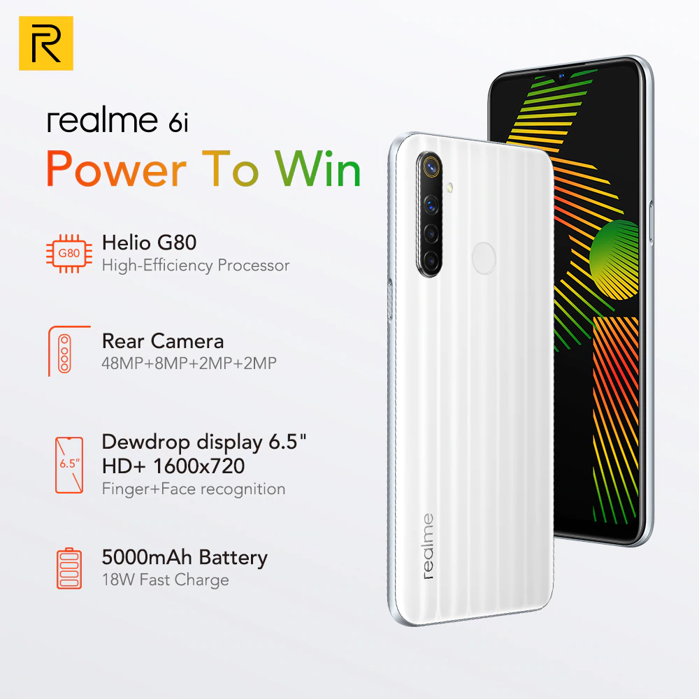Smartphone Realme 6i 4GB RAM 128GB ROM