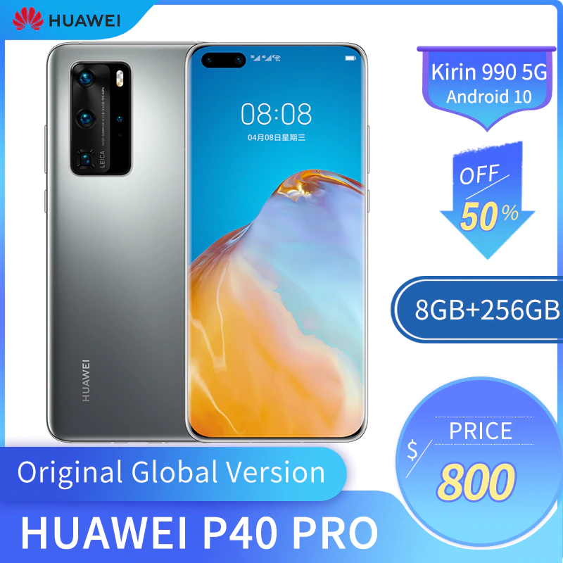 Smartphone Huawei P40 Pro 8GB RAM 256GB ROM