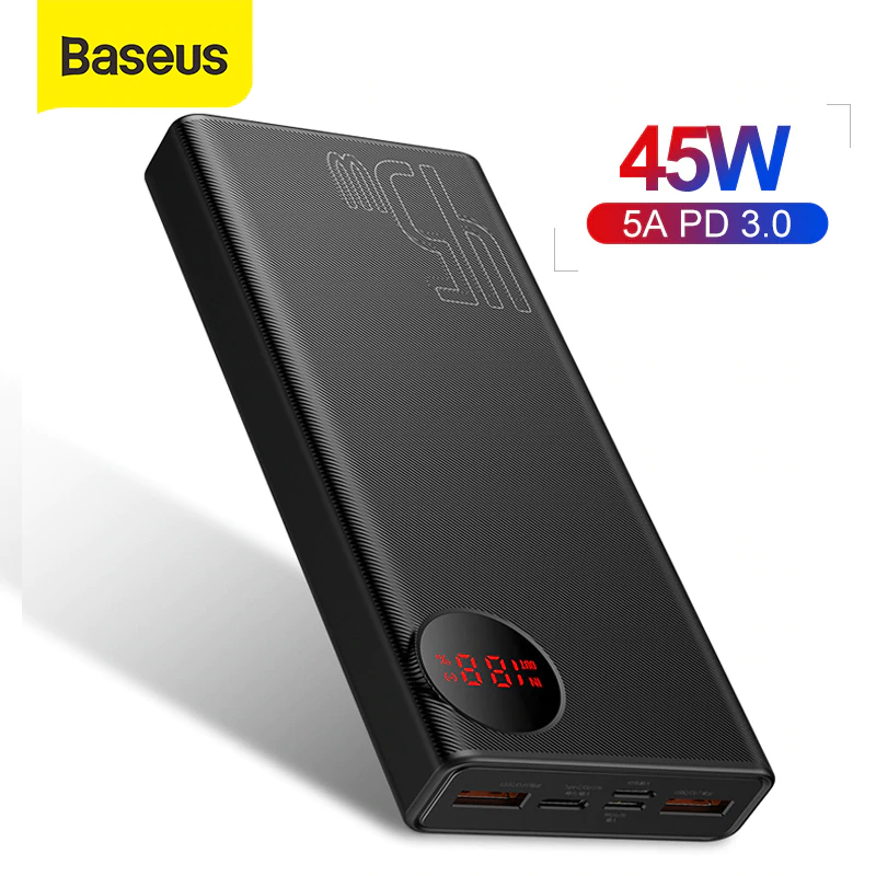 Baseus 20000mAh 45W 5A PD3.0 Power Bank