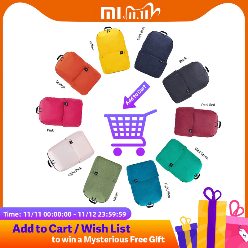 Xiaomi Trendy Solid Color 10L Backpack