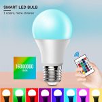 Lâmpada LED RGBW com Controle Remoto