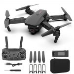 Drone E88 pro 4k de alta definição, dupla câmera, visão, posicionamento, controle remoto, quadricóptero