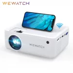 Projetor Wewatch v10 5500 Lumens Led Portátil 720p Nativo Até 200″