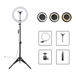 Ring Light Led Iluminador 26cm 10 Polegadas Completo 2,1m Tripé 210cm Blogueira Promoção Envio Rápido Fotografia Luz Selfie