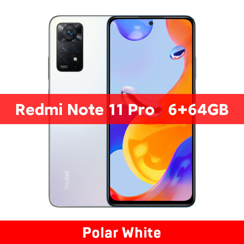 Smartphone Xiaomi Redmi Note 11 Pro Tela 120Hz Android 6GB RAM 64GB ROM