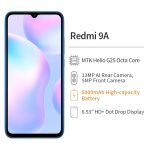 Smartphone Xiaomi Redmi 9A 4GB RAM 64GB ROM Bateria 5000mah Tela 6.53″ Android