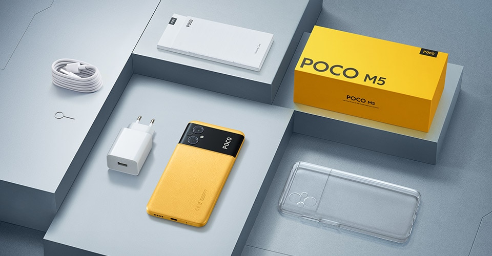 Smartphone POCO M5 4GB RAM 64GB ROM Tela 90Hz Bateria 5000mAh Android
