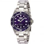 Invicta Men`s Pro Diver 37.5mm Relógio de quartzo de aço inoxidável, prata (Modelo: 9204)