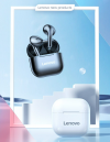 Fone Bluetooth Lenovo LP40 TWS Branco – Preto