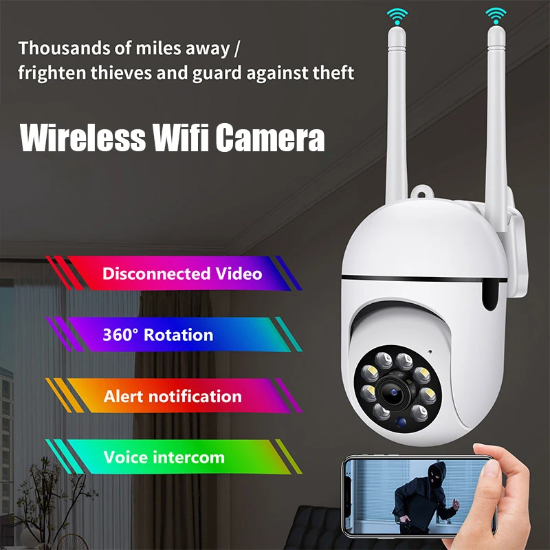 Câmera de Segurança Externa 1080p Wifi A7 360°