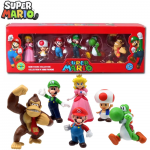 Super Mario Bros PVC Action Figure com 6 Peças