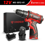 Furadeira VVOSAI 12V WS-3012-A1 Recarregável Parafusadeira 2 Velocidades