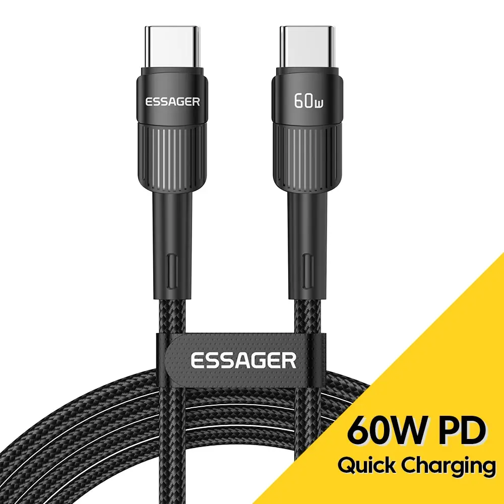 Cabo Essager Tipo C para Tipo C 60W