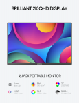 Monitor ARZOPA Gamer A3C 2.5K Portátil 100% sRGB