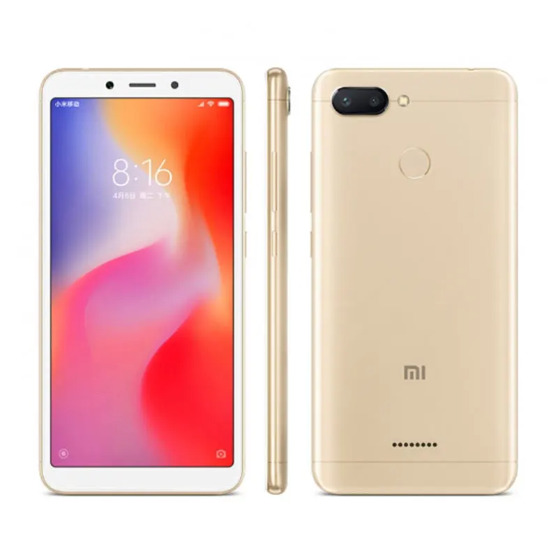 Smartphone Xiaomi Redmi 6 com Google Play, Tela 5.45 “, Face AI Android 3GB RAM 32GB ROM