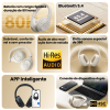 Fone de Ouvido HAYLOU S30 Bluetooth 5.4 Cancelamento de Ruido Adaptável de 43dB Driver de 40mm 80 Horas de Reprodução