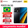 Smartphone Xiaomi POCO X6 5G 12GB RAM 256GB ROM Tela 6.67″ Amoled 120Hz Snapdragon 7s Gen 2 NFC Câmera 64MP Carregador 67W Bateria 5100mAh Android