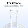 Cabo Baseus USB C para iPhone TPE 20W 2 Metros