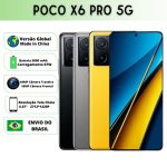 Smartphone Xiaomi Poco X6 PRO 5G Versão Global 12GB RAM 512GB ROM Bateria 5000mAh Carregamento 67W Câmera 64MP Android
