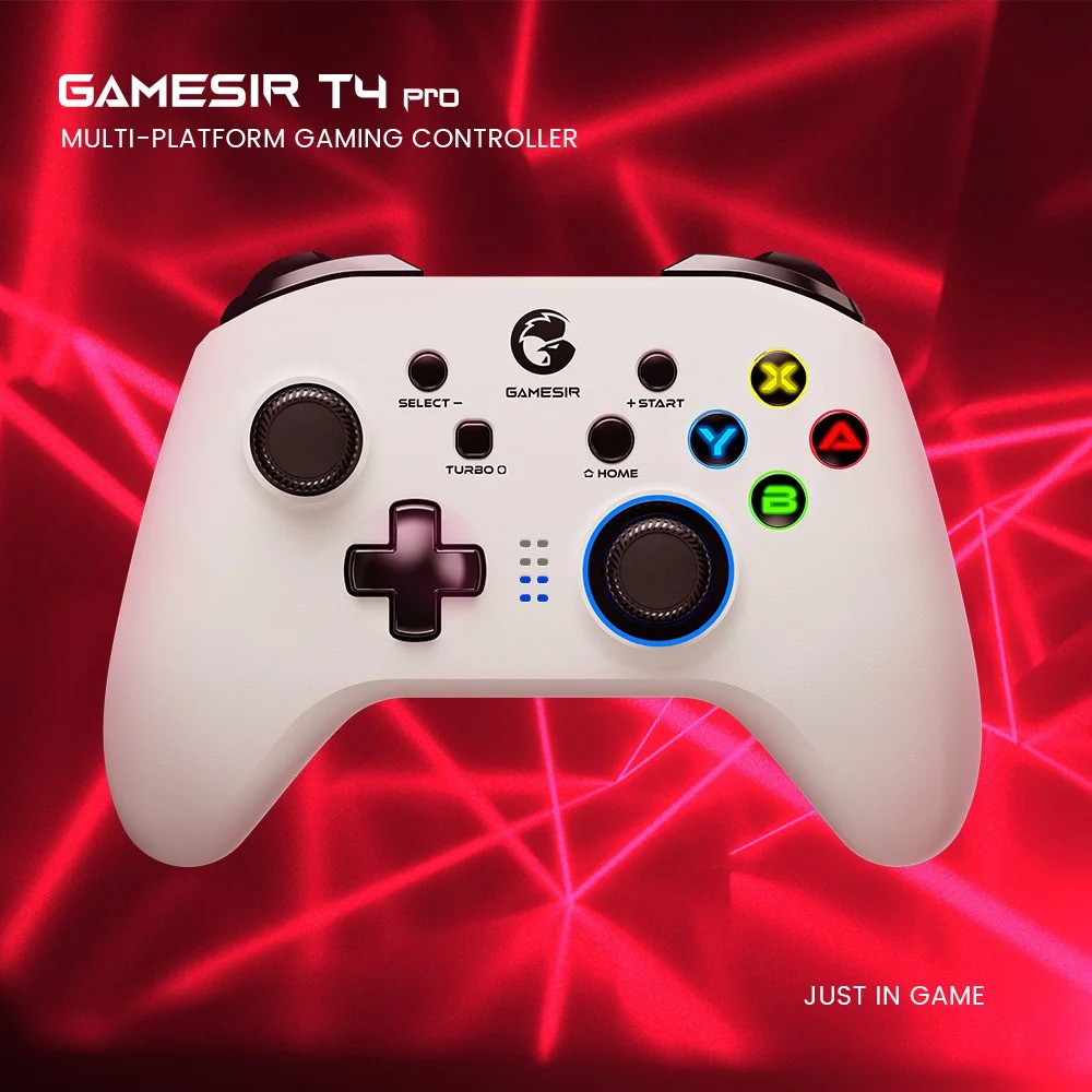Controle Sem Fio GameSir T4 PRO Bluetooth 2.4Ghz 6 Eixos Nintendo Switch Android iPhone PC