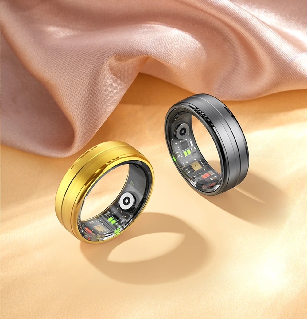 Anel Inteligente Colmi R06 IP68 5ATM Monitora Frequência Cardíaca, Oxigênio no Sangue, Sono, Esportes