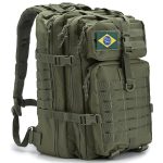 Mochila Militar Tatico Exército Camping Caça Pesca 50L Impermeável Nylon