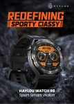 Smartwatch HAYLOU R8 Tela 1.43″ AMOLED Bluetooth Impermeável iOS Android Monitor de Frequência Cardíaca Oxigênio no Sangue NFC Assistente de Voz
