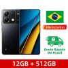 Smartphone Xiaomi Poco X6 5G 12GB RAM 512GB ROM Tela 6.67″ AMOLED 120Hz Snapdragon 7s gen 2 NFC Câmera 64MP Carregador 67W Bateria 5100mAh Android
