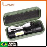 Mini Lanterna Luz Forte Multi-Função LED Tática Iluminação Portátil
