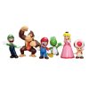 Super Mario Bros, Nintendo, Mario, Luigi, Yoshi, Donkey Kong, Peach, Cogumelo de 4-7cm 6 Peças